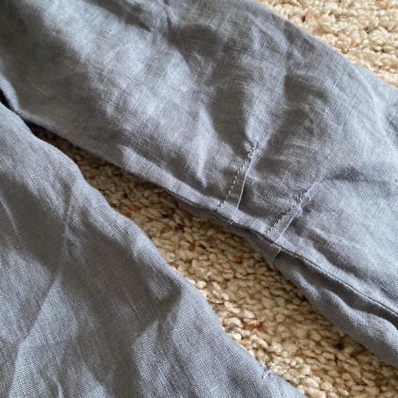 Breathe Clothing Gray Linen Babydoll Top - Picture 8 of 12
